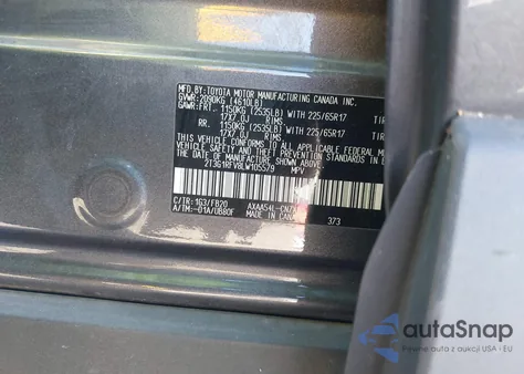 2020 Toyota Rav4 Le from USA, damaged, VIN 2T3G1RFV8LW105579